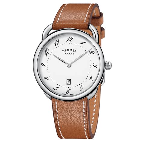 hermes arceau quartz stainless watch|hermes arceau watch 40mm.